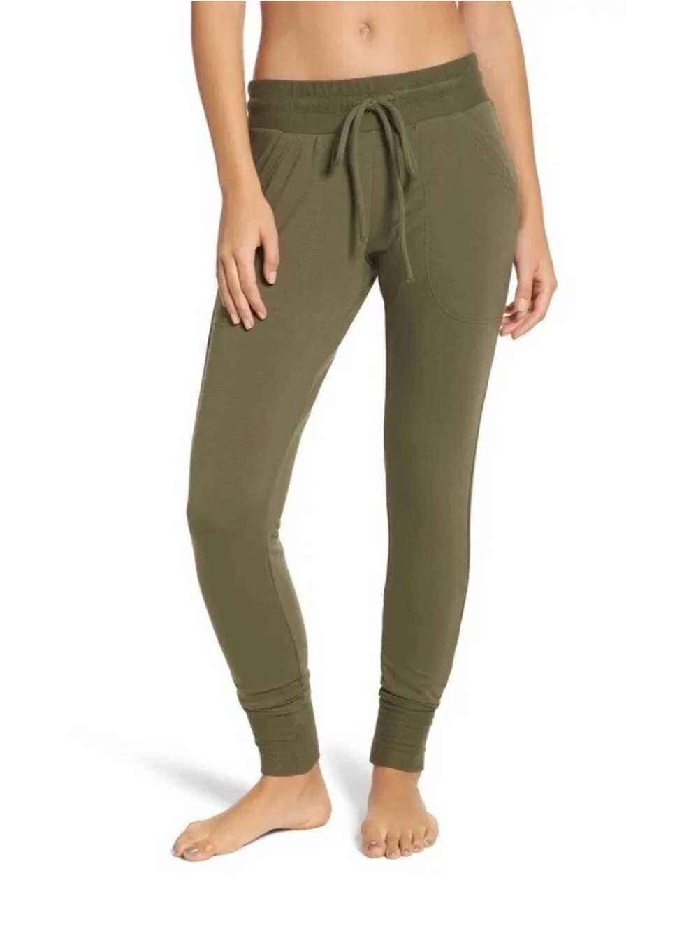 FP Movement Free People Sunny Skinny Joggers Olive Green ~ Size Medium